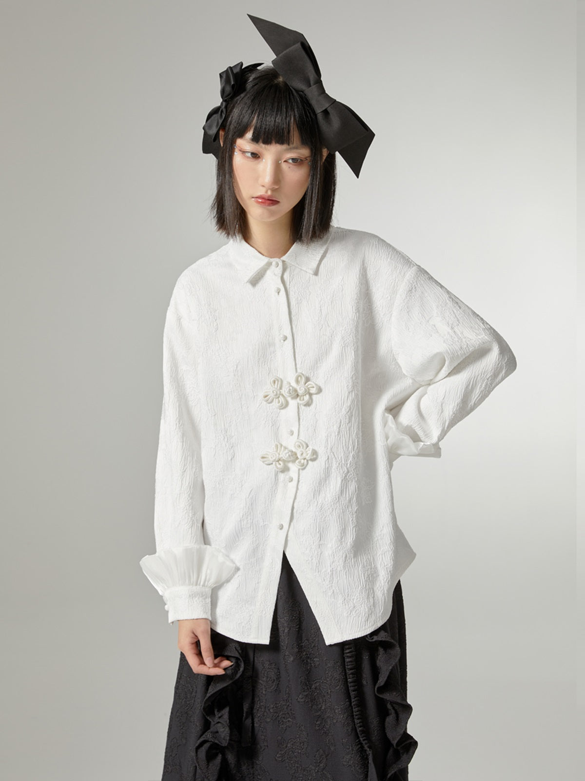 Embroidery Loose Chinese-style Blouse