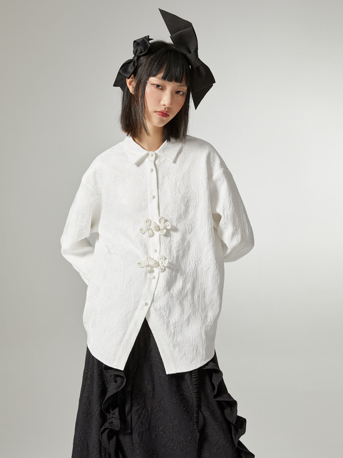 Embroidery Loose CHINESE-STYLE BLOUSE