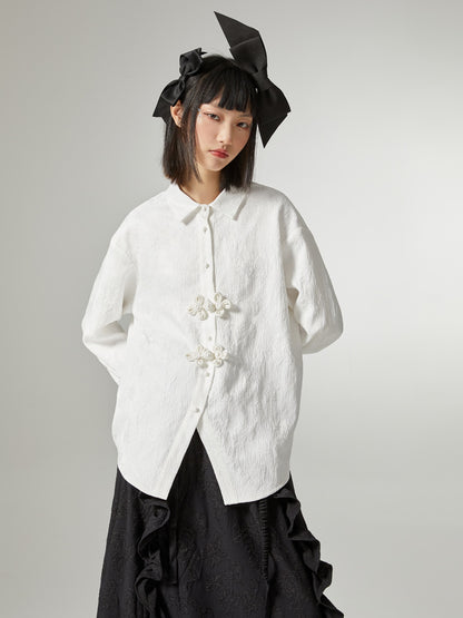 Embroidery Loose Chinese-style Blouse