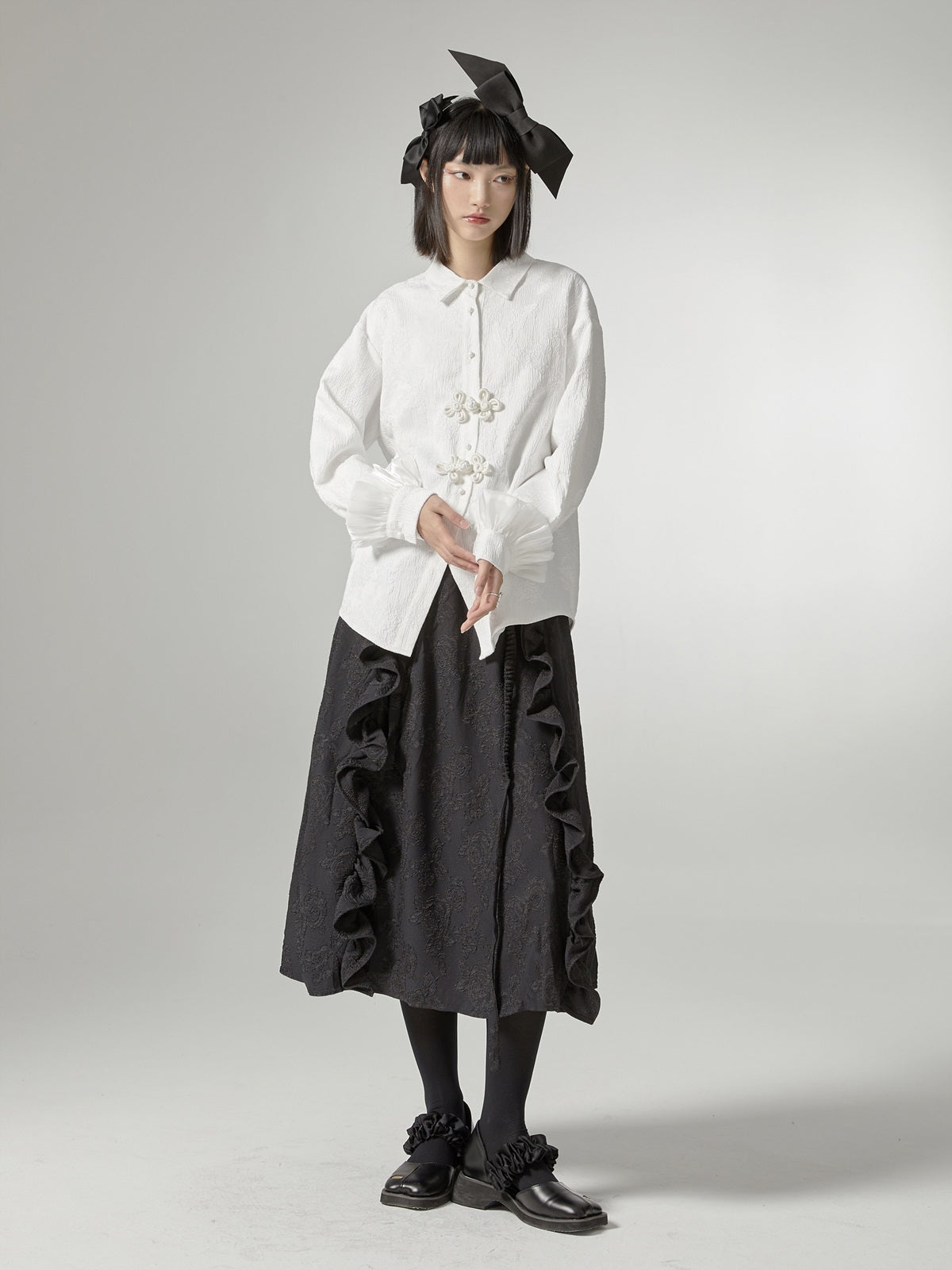 Embroidery Loose CHINESE-STYLE BLOUSE