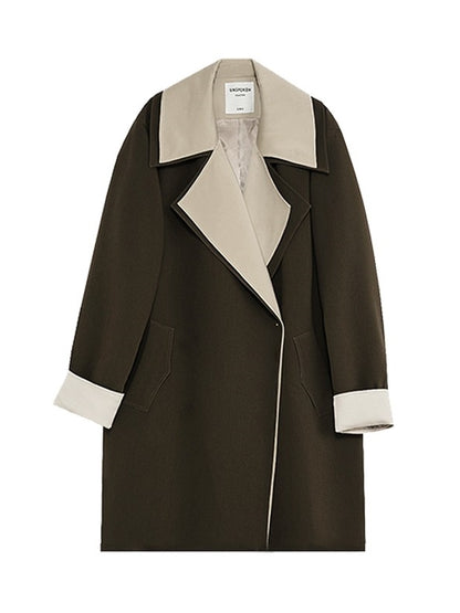 MATURE 2-size Bi-Color Trench-coat