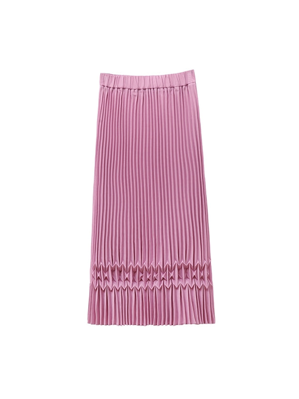 THREE-DIMENSIONAL PLEATED SKIRT