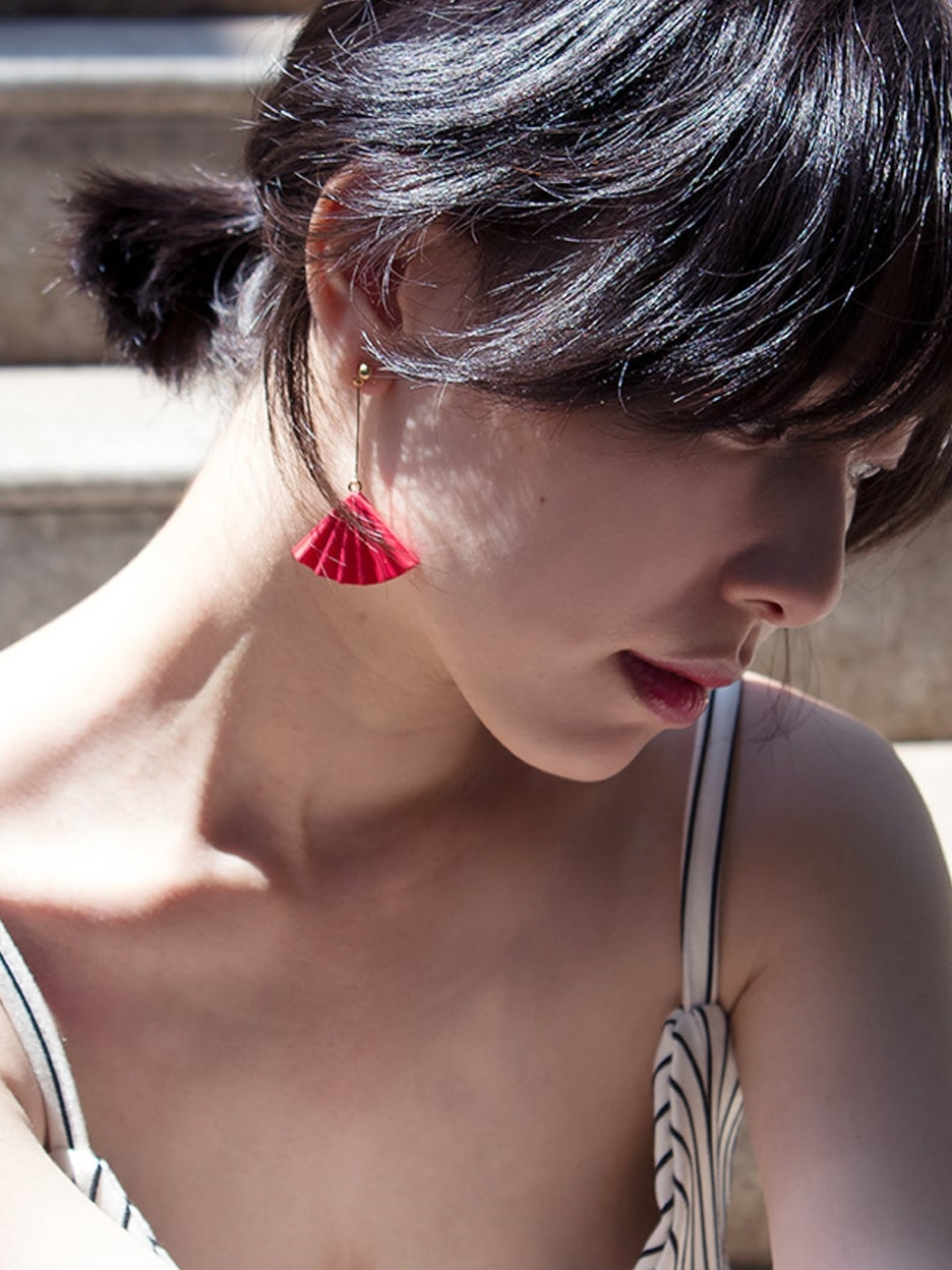 Folding Fan Earrings