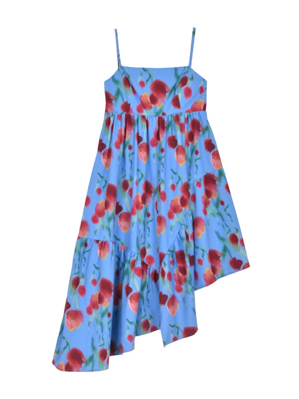 Tulip Pattern Suspender Dress