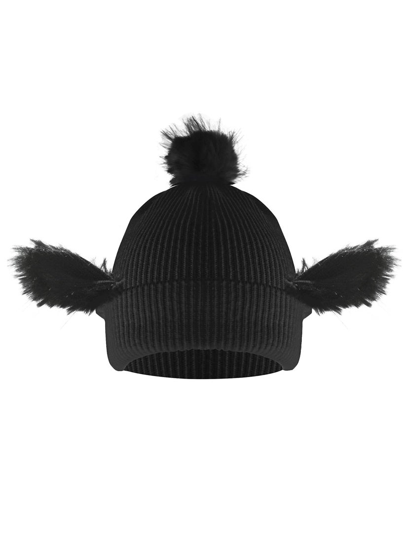 Nichi Casual Ear Fur Knit-Hat