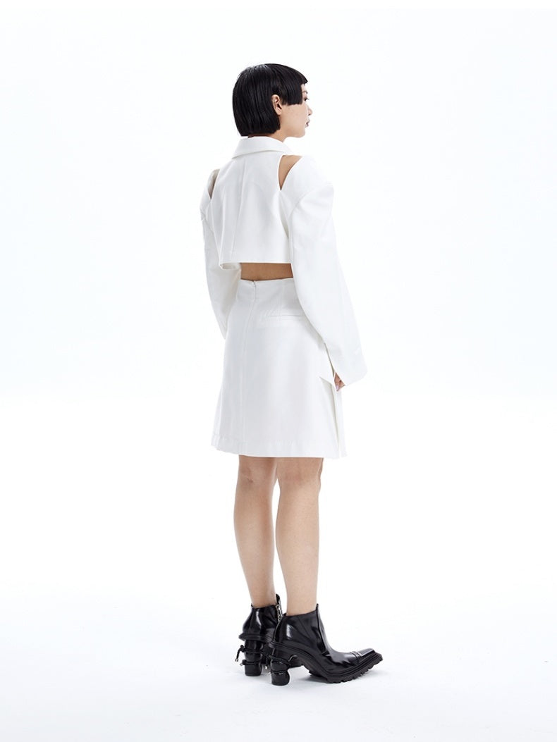 Cropped Open-SHOULDER CROPPED NICHI JACKET