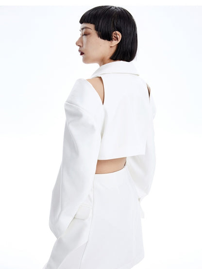 Cropped Open-SHOULDER CROPPED NICHI JACKET