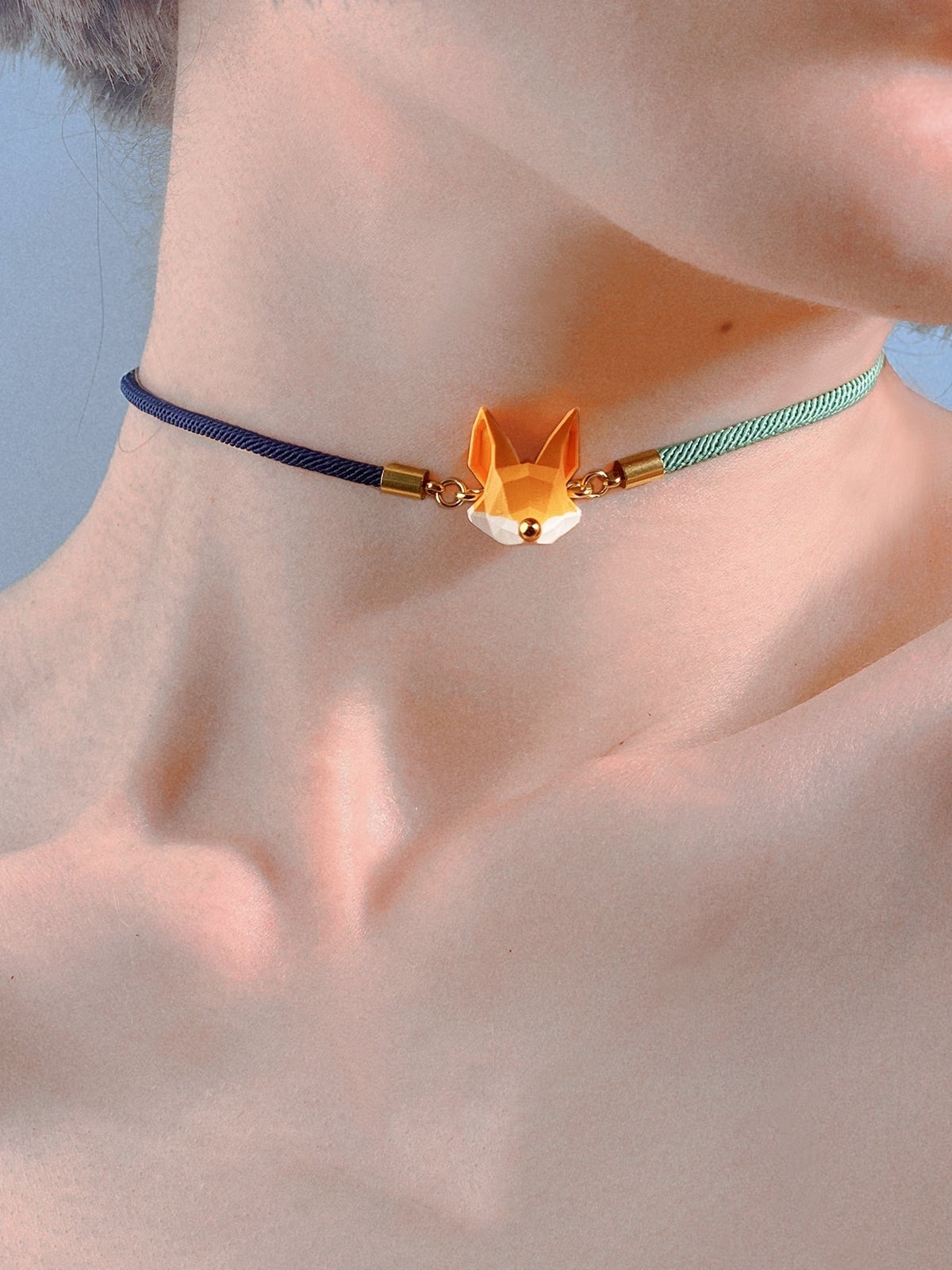 Fuchs Choker geflochtenes Seil