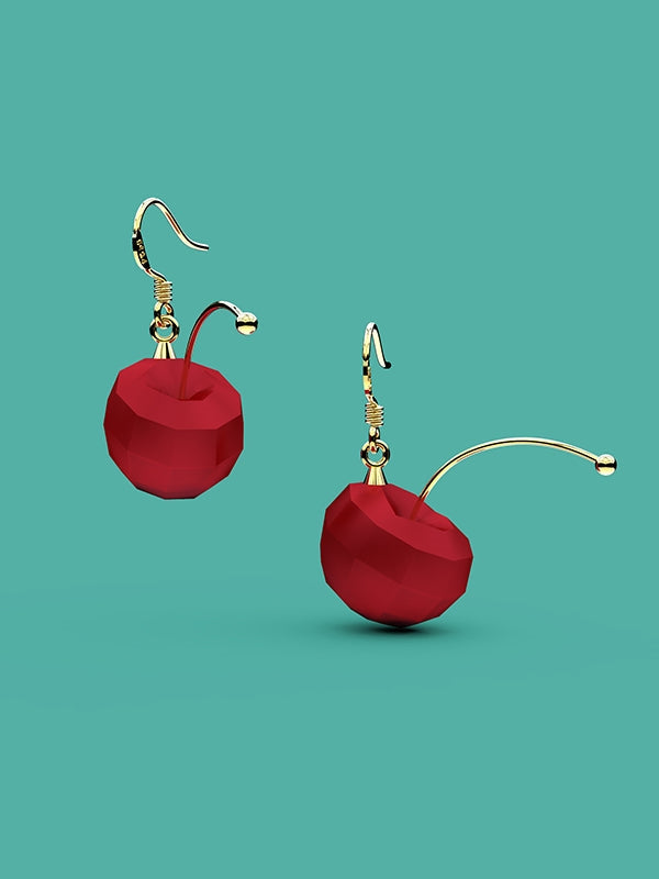 Red Cherry Earrings