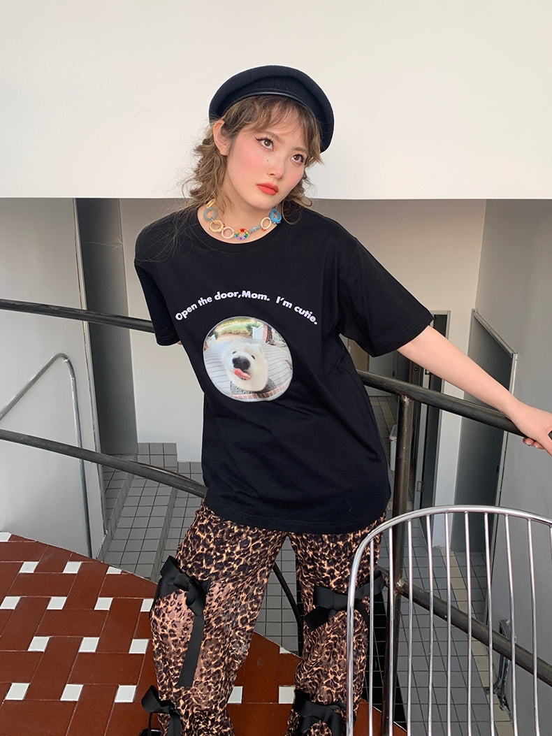 Dog Loose Animal Casual T-Shirt