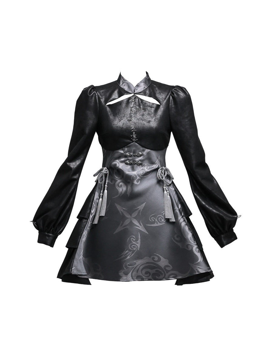 Gothic Cosplay Suede China One-pièce