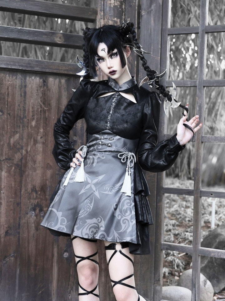 Gothic Cosplay Suede CHINA ONE-PIECE