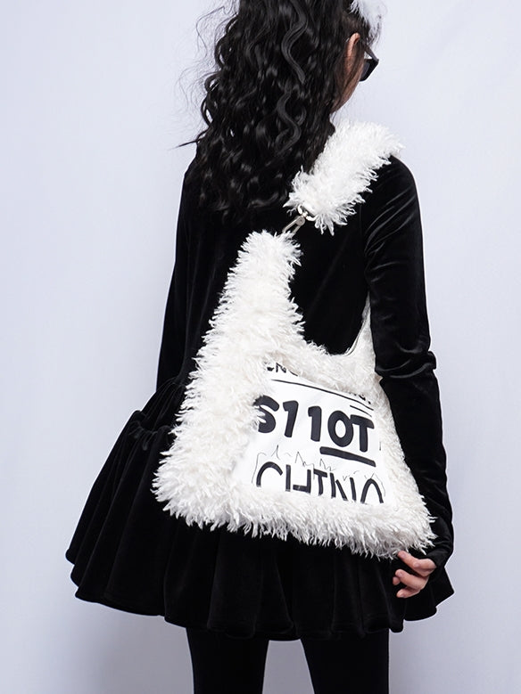 Cute Chain Shoulder Square Toto Fur Bag