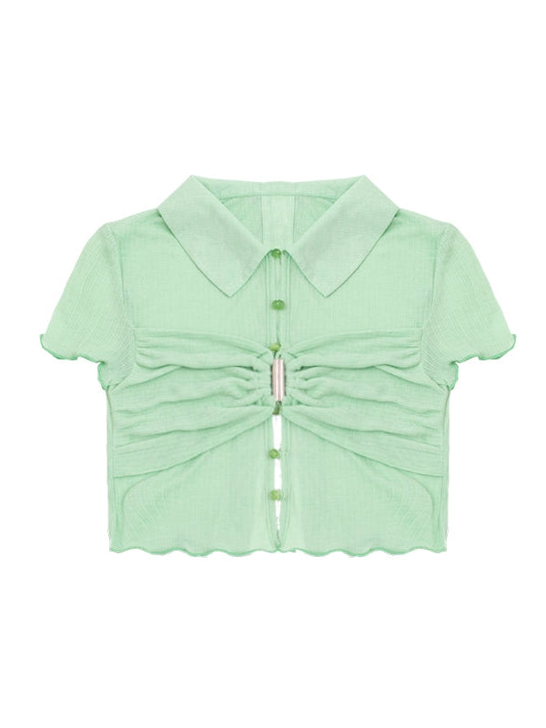 Short Solid Color Top