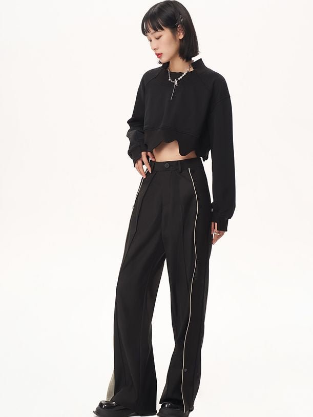 WRAP NICHI LINE WIDE PANTS