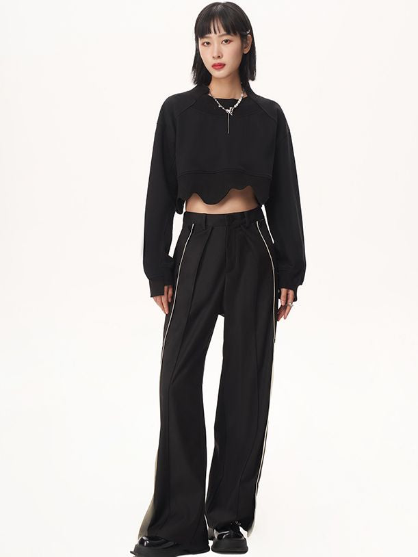 Wrap Nichi Line Wide Pants