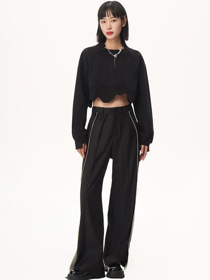 WRAP NICHI LINE WIDE PANTS