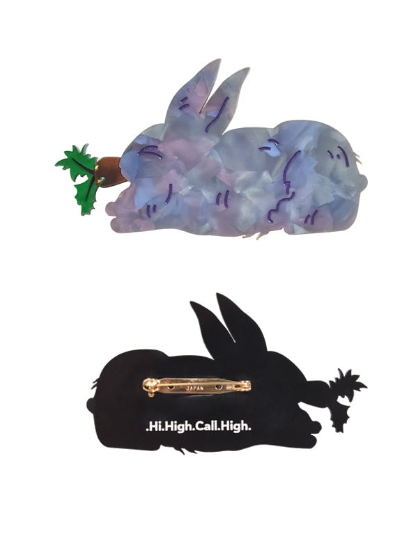 Broche de modèle de lapin amusant rétro