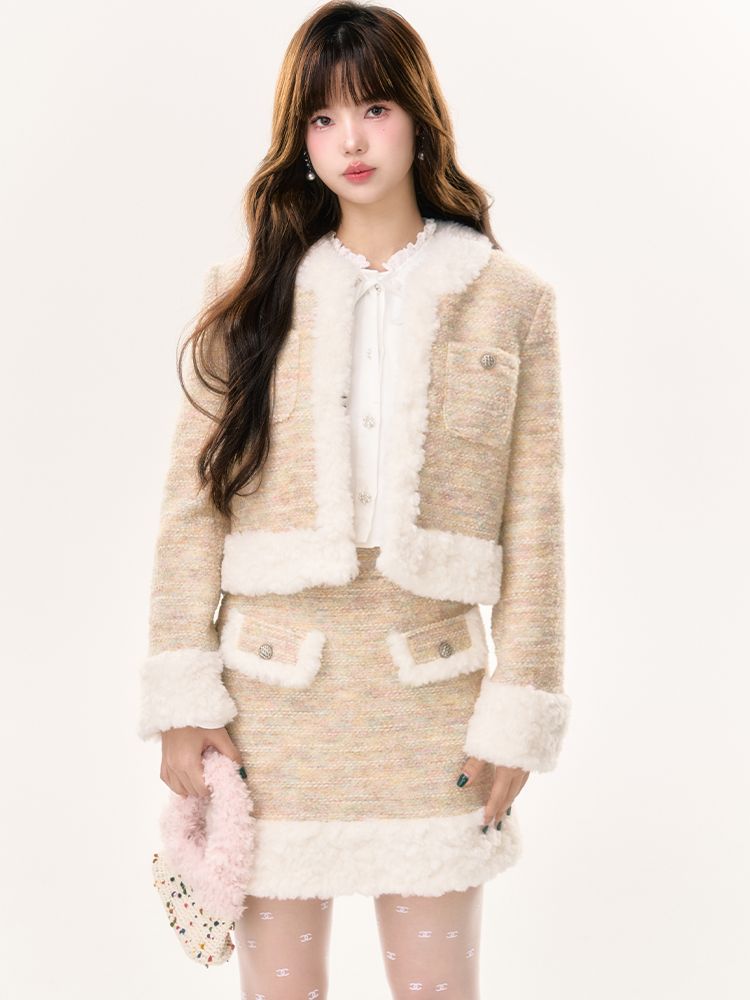 Boa Cute Cute Jacket&amp;Skirt