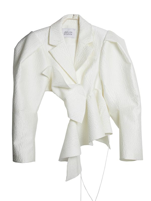 Ruffle Side-Cut Nichi Peplum Jacket