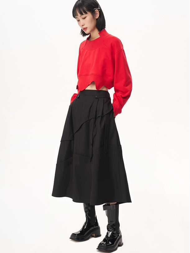 Scallop Cropped Nichi Pullover