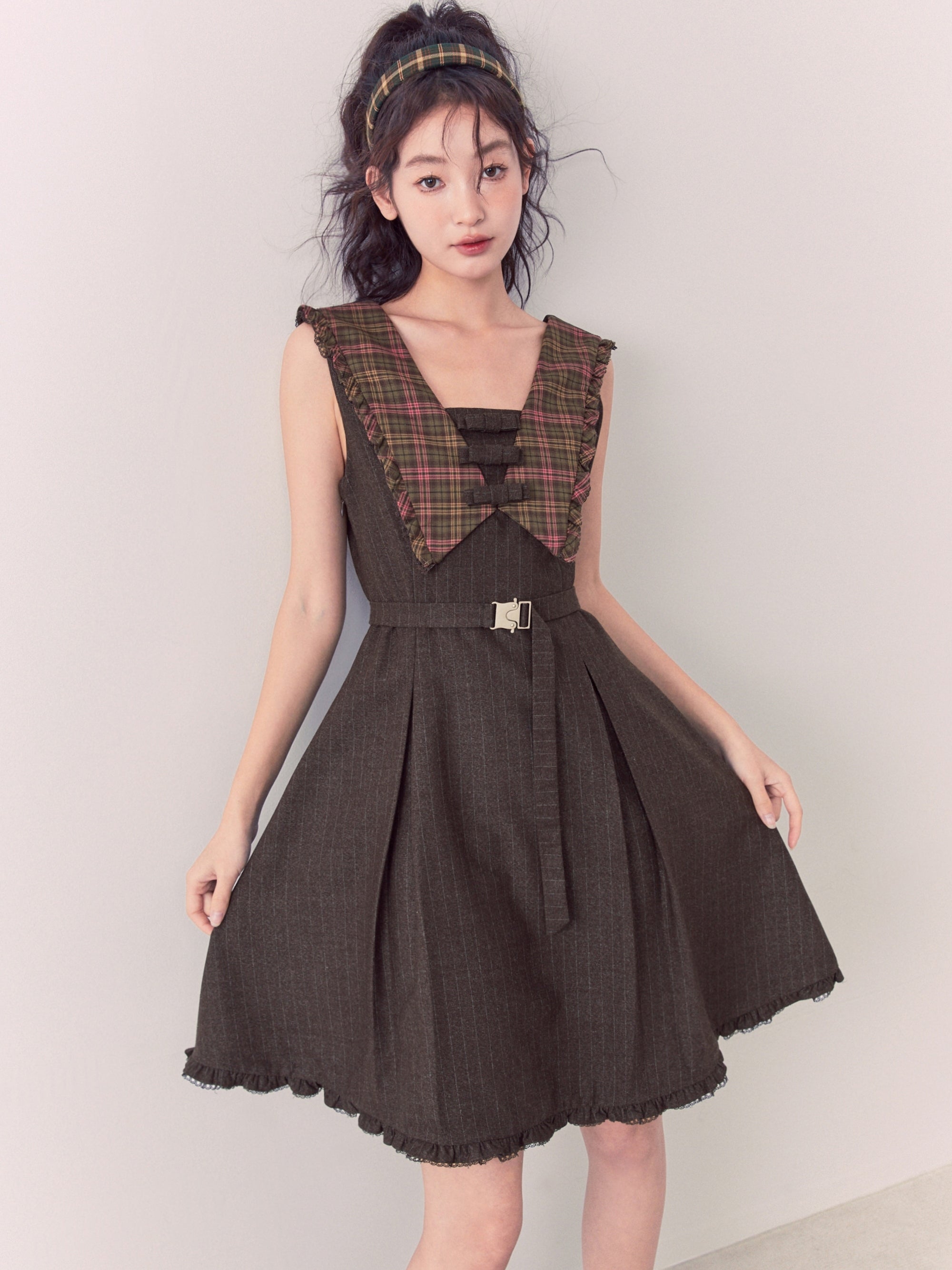 ManonMimie】 Girl's Lace Flare One-Piece-www.coumes-spring.co.uk