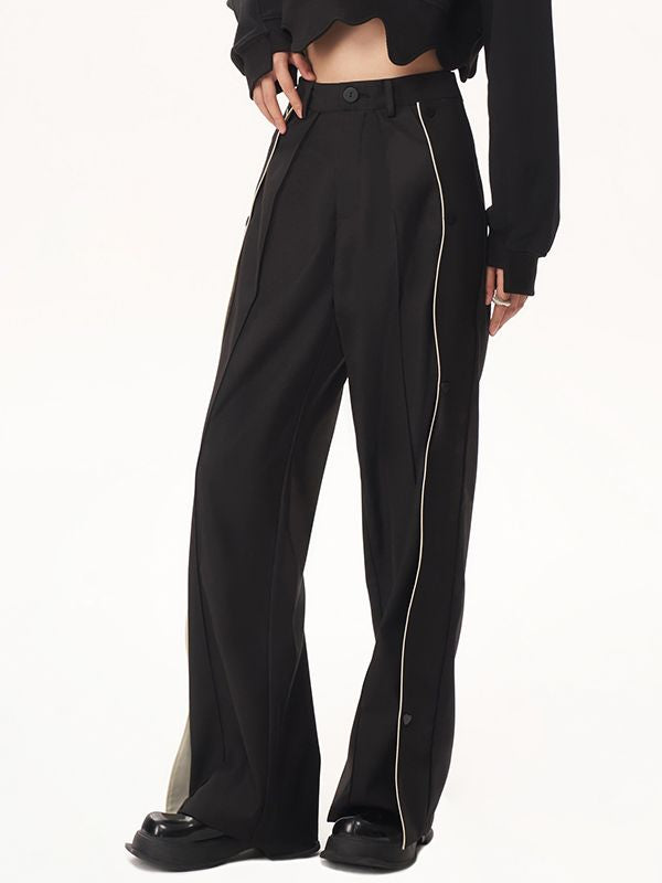 WRAP NICHI LINE WIDE PANTS