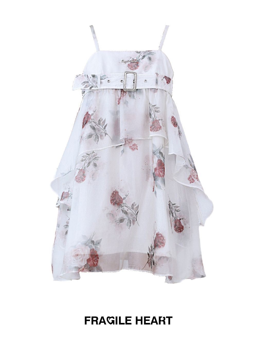 Sleevels Flower CIFFON Fluffily ONE-PIECE