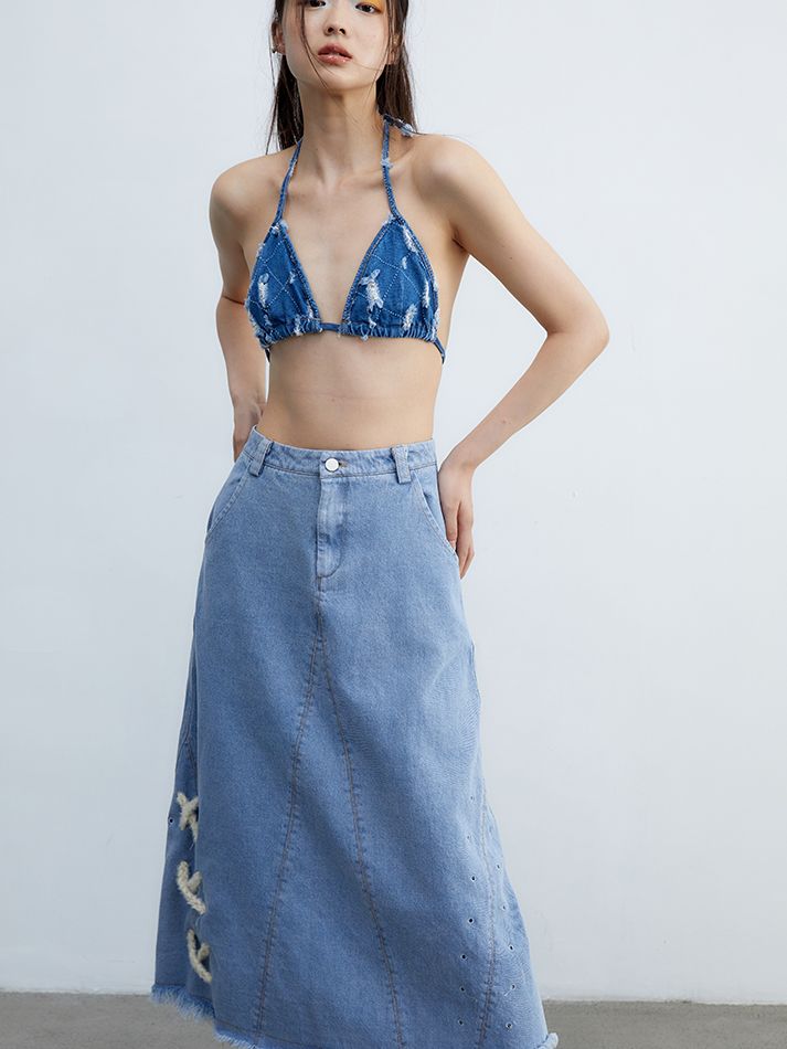 Denim Inner Nichi Triangle bikini