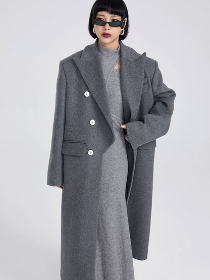 Handsome Wool Cool Long-Coat