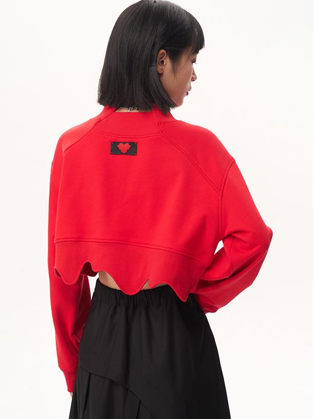 Scallop Cropped Nichi Pullover