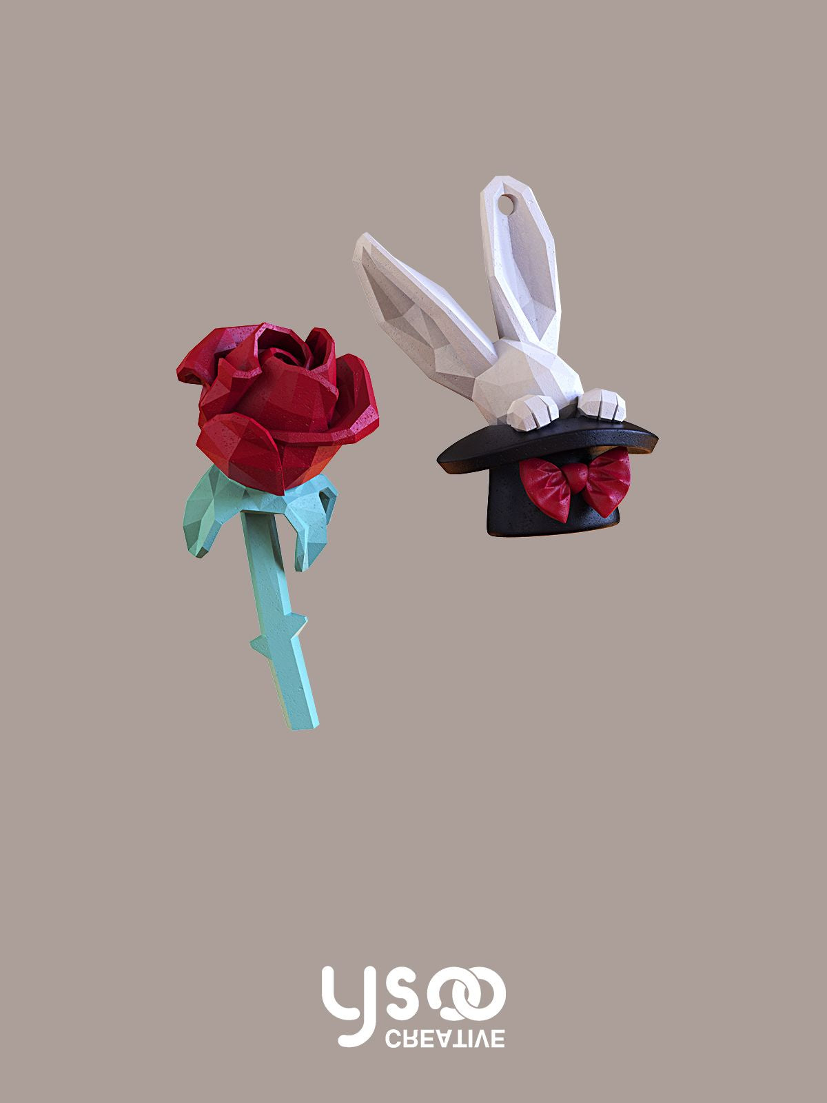 Fairy-tale Flower Rabbit Pierced Earrings