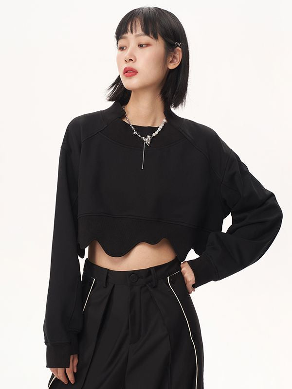 Scallop Cropped Nichi Pullover