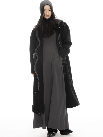 Long Nichi Wool Retro Coat