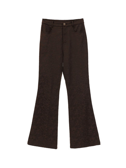 Jacquard Flare Classic Retro Pants