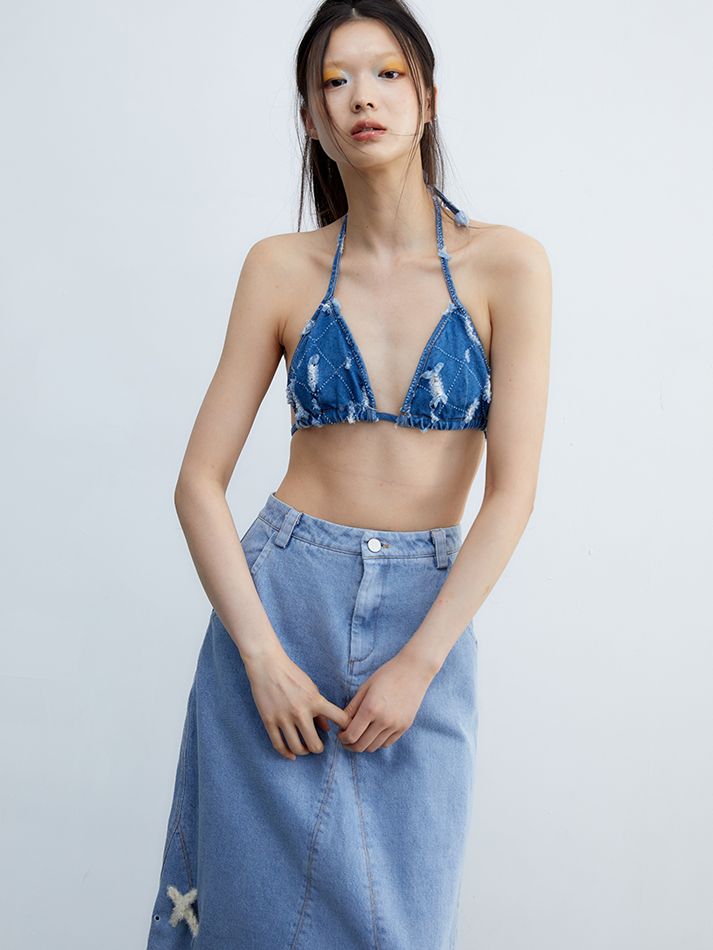 Denim Inner Nichi Triangle bikini