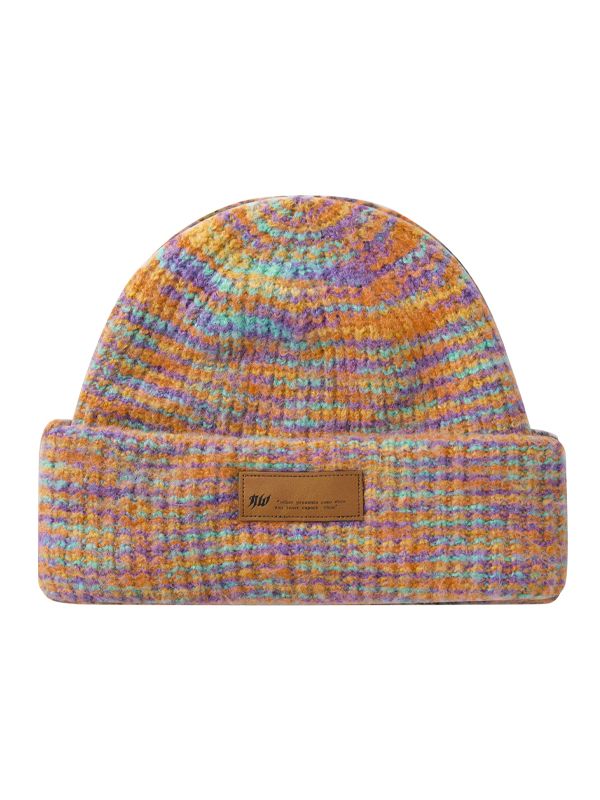 COLORFUL CASUAL MUFFLER &amp; KNIT-HAT