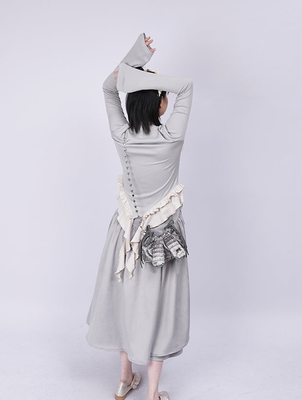 Metallic Rabbit-ear Compact Shoulder-Bag