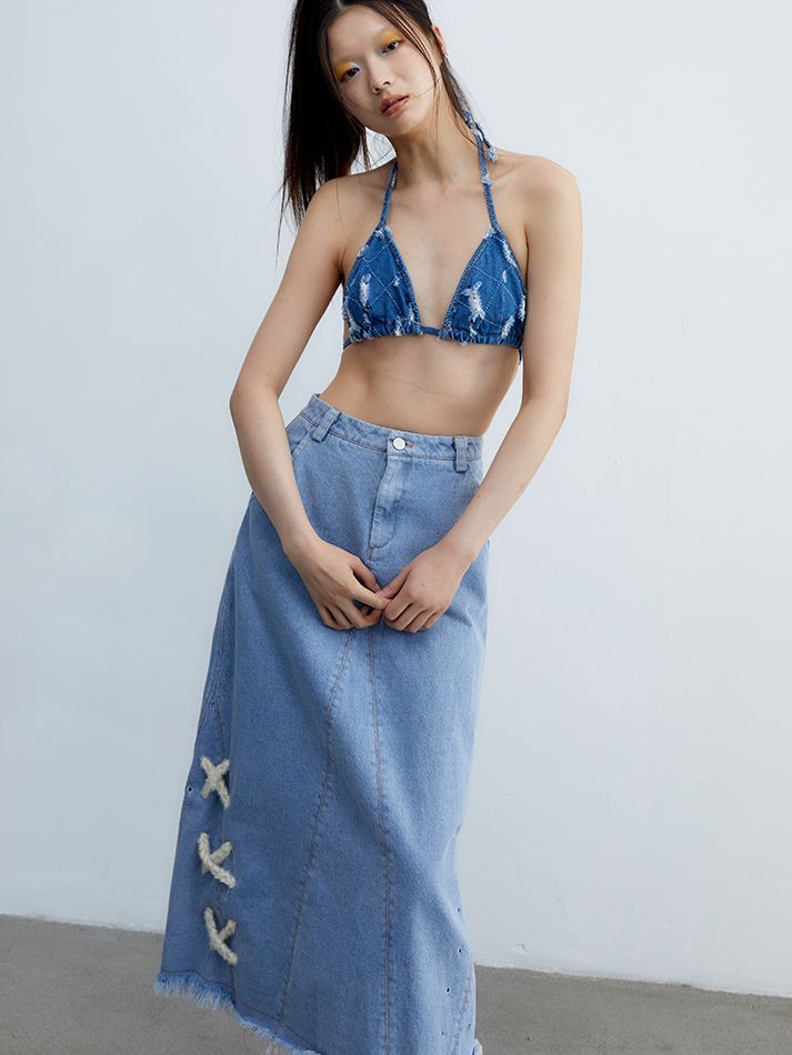 Denim Inner Nichi Triangle bikini