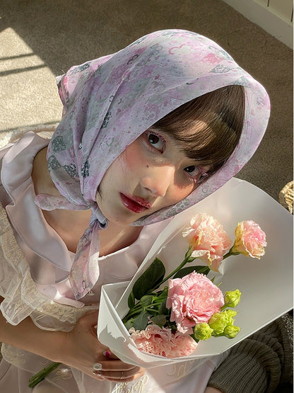 Flower Feminine High-end Scarf