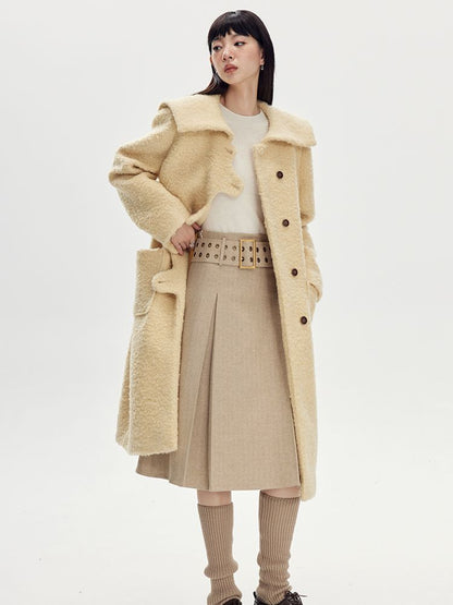 Sailor-Collar Wool Wave Wave Nichi COAT