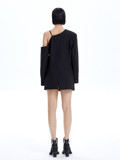 Open-SHOULDER NICHI ASYMMETRY JACKET