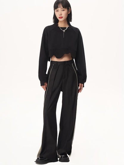 Scallop Cropped Nichi Pullover