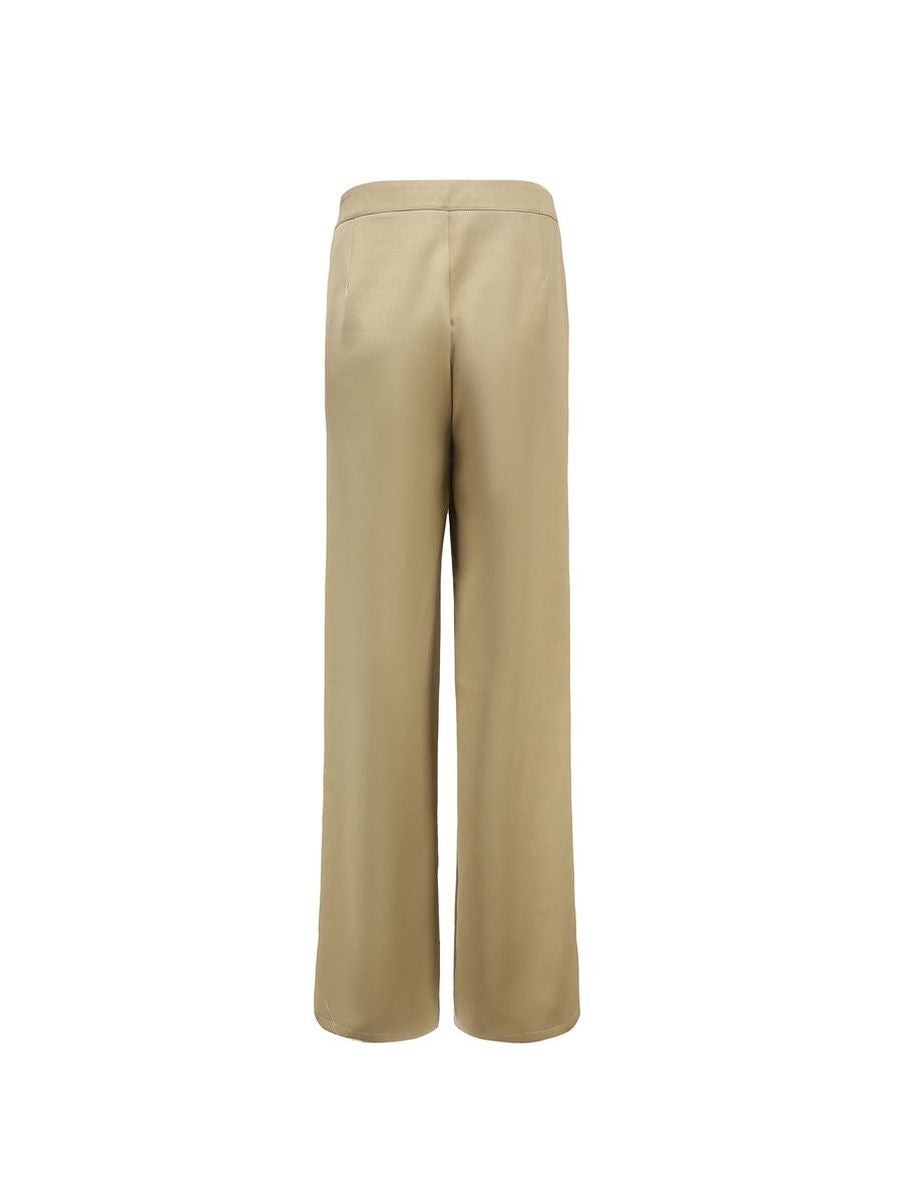 Formal Plain Straight Wide-pants