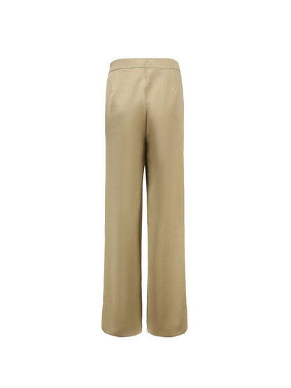 Formal Plain Strait Wide-Pants