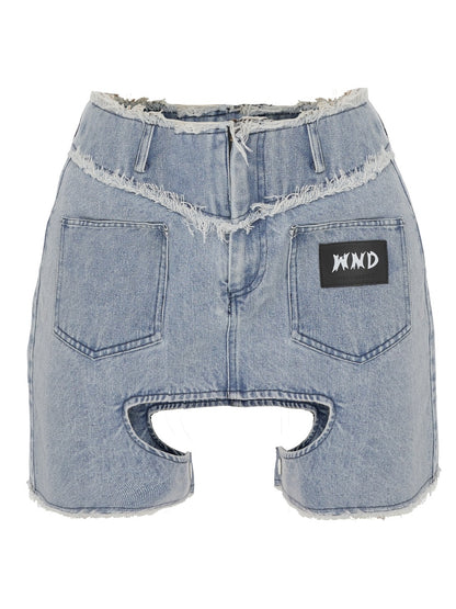 Denim Nichi Tassel Sexy Tops &amp; Short-Skirt