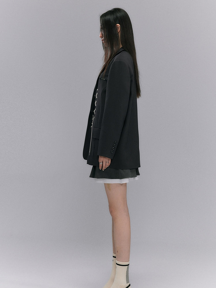 Lace-up Nichi Oversize Jacket