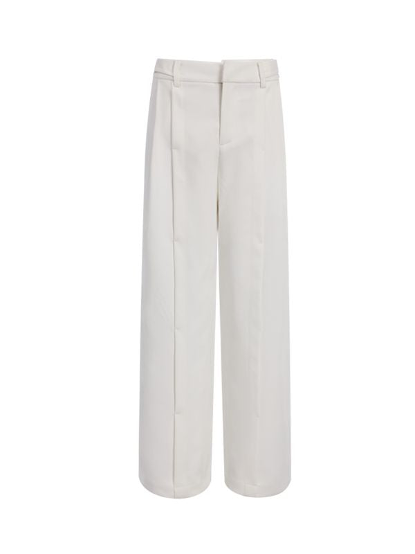 Classic Wide-Leg Neat Pants