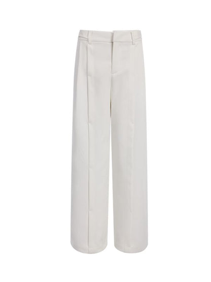 Classic Wide-Leg Neat Pants