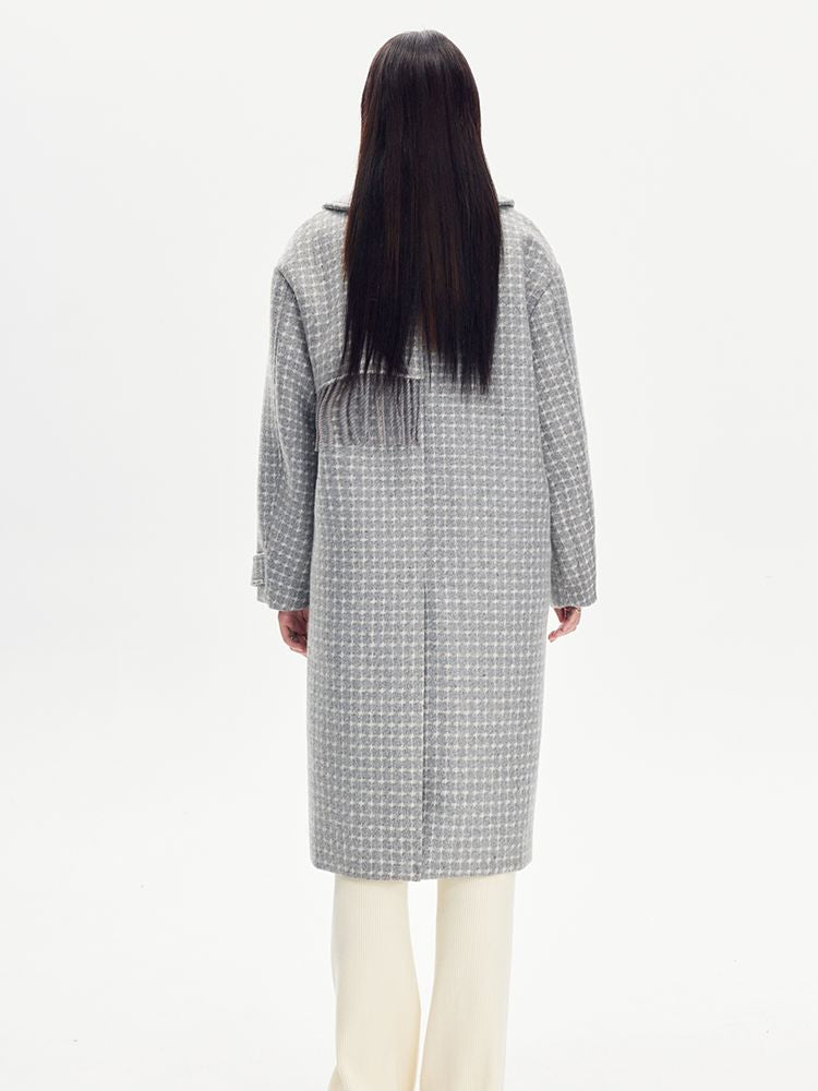 TASSEL CHECKED PLAIN LONG STENKLER-COAT